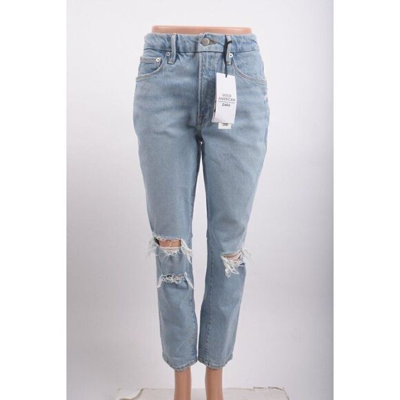 Good American Zara Womens Jeans Slim Fit High Rise EU 36 US 4 Blue 9863/063 NWT - Picture 1 of 8